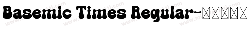 Basemic Times Regular字体转换